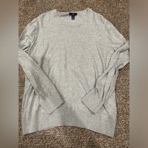 Men’s light gray sweater size large.